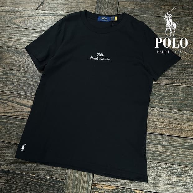 [폴로 랄프로렌] (새상품) 로고 자수 반팔티 블랙 M20254