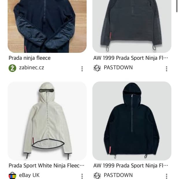 Prada sports ninja fleece hoodie 프라다 닌자