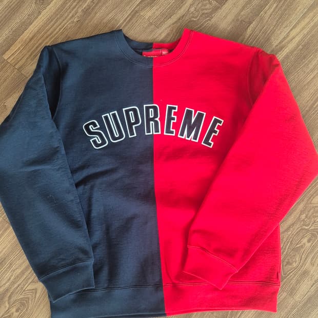 18fw 슈프림 스플릿 스웻셔츠