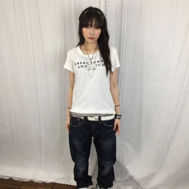 Abercrombie Soft A&F Logo Tee