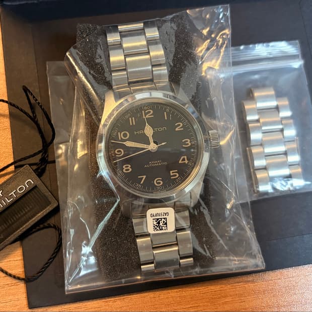 [미사용] 해밀턴 카키 필드 머피 38mm 브슬 모델 