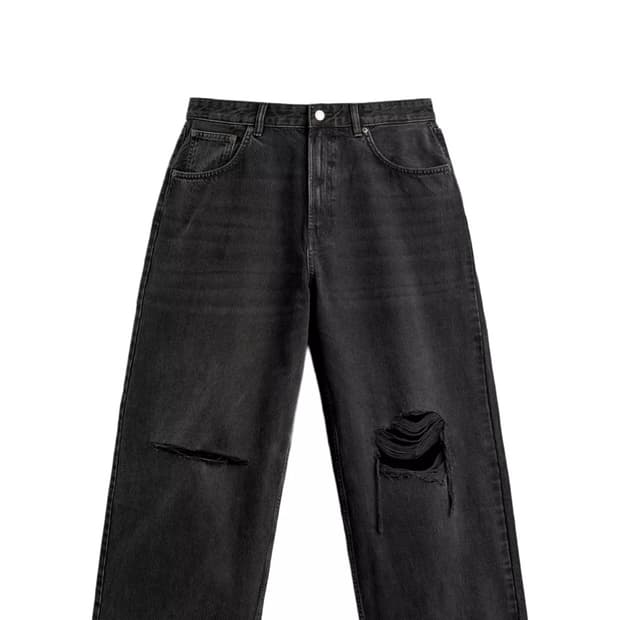 자라 JEANS BAGGY FIT 디스트로이드 32