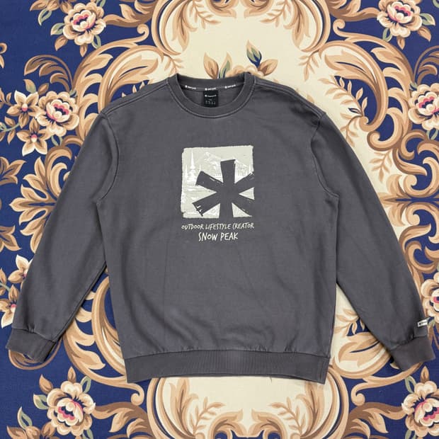 (L)스노우 피크 Snowpeak 그래픽 맨투맨