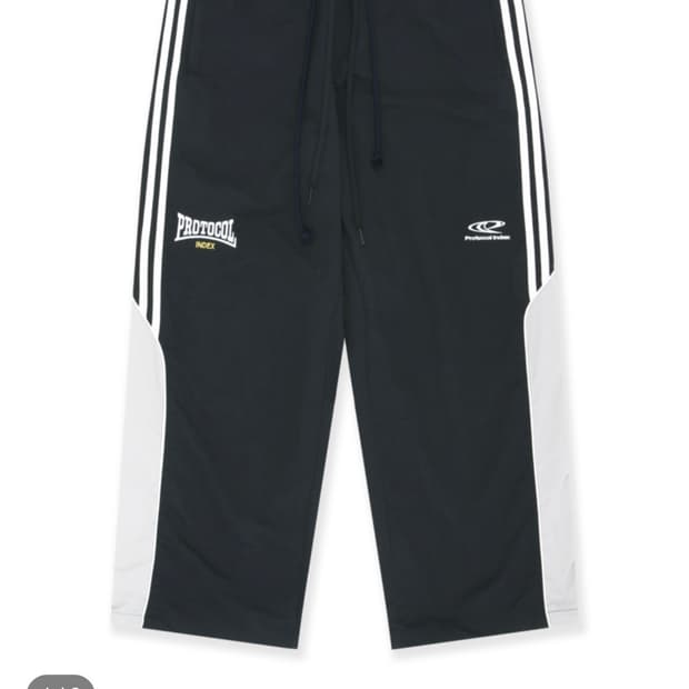 (1사이즈 새상품) 3레이어드 트랙팬츠 블랙