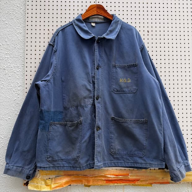 DISTRESSED 60s ROUNDED COLLAR 올드모델 워크자켓