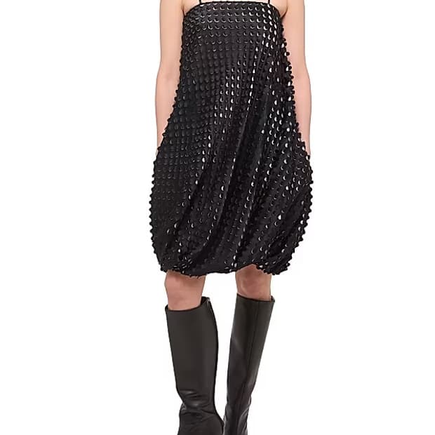 Helmut lang bubble hem dress