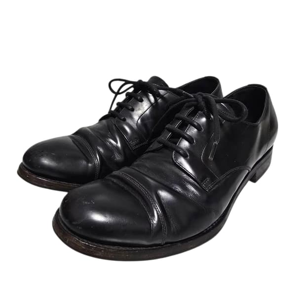 프라다 레더 플레인토 더비슈즈