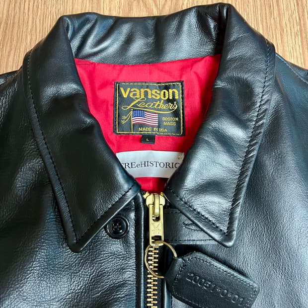 밴슨 Vanson Leathers Enfield 소가죽 자켓 사이즈 L