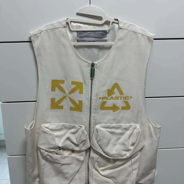 오프화이트 2013 초기 시즌 유틸리티 베스트 아이보리 정품 (버질 아블