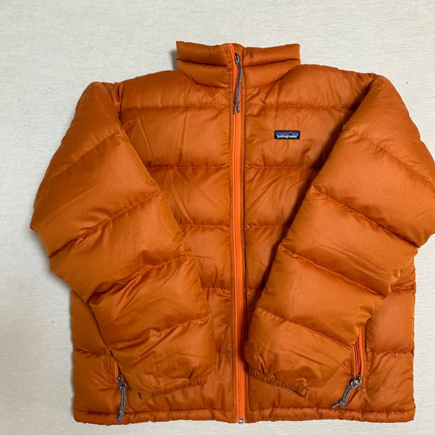 (L)00s 파타고니아 패딩 빈티지 패커블 다운 오렌지