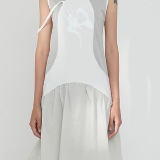 오호스 매쉬 퍼프 원피스