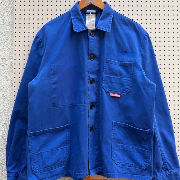 OLD VINTAGE PLANAM WASHED BLUE 프렌치워크자켓