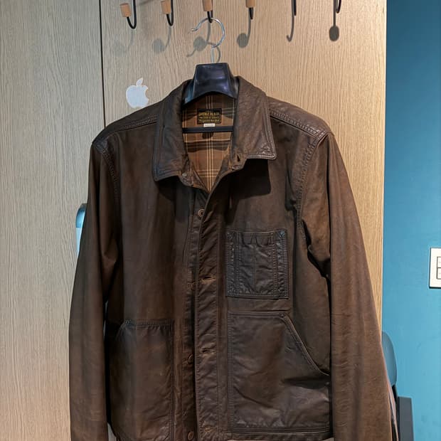 더블알엘 오일레더 트러커 자켓