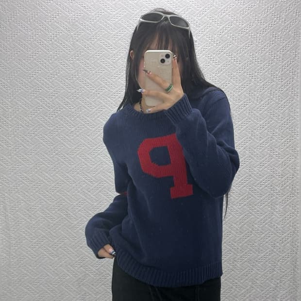 폴로 랄프로렌 빅로고 코튼 니트 스웨터 90 C05959