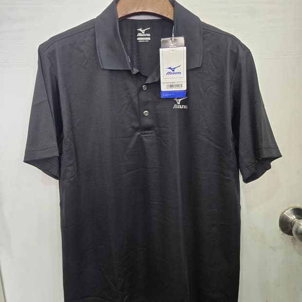 L,100,택있는 새상품)) MIZUNO 미즈노 카라 반팔티셔츠!