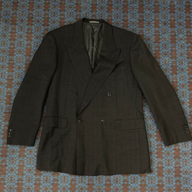 에르메네질도 제냐 더블 블레이저 자켓