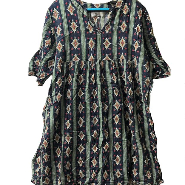 에스닉 튜닉 드레스