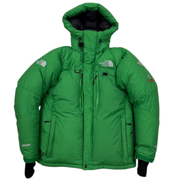 노스페이스 대장급 히말라야 써밋 윈드스토퍼 패딩 파카 그린 M 95