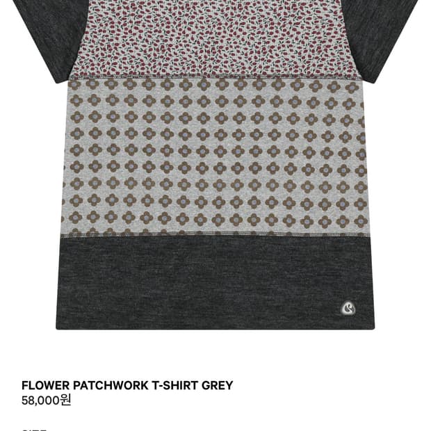(2)코이세이오 T-SHIRT GREY FLOWER