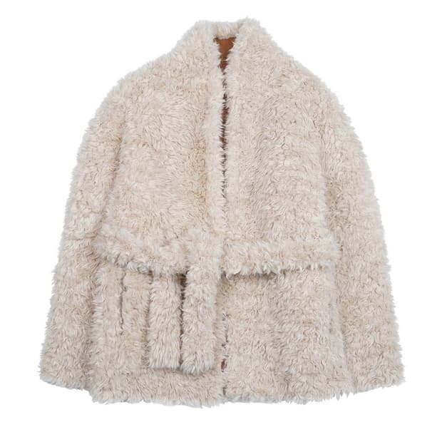 포허 퍼자켓 베이지