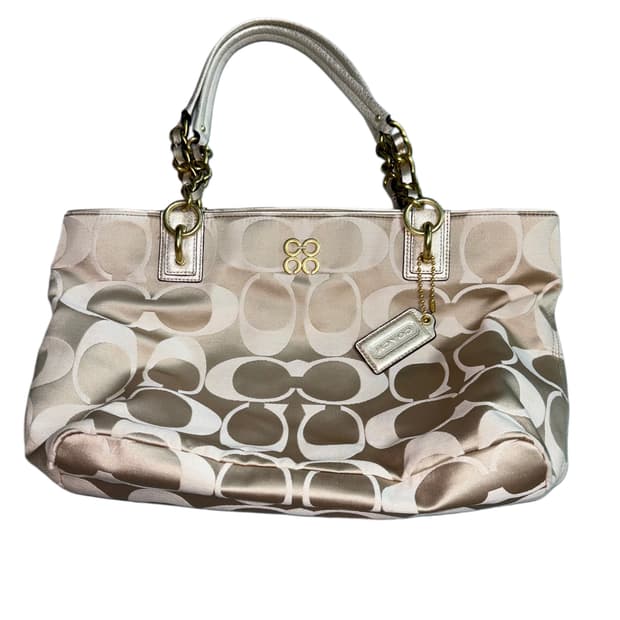 (S상태) 오네갸루 코치 시그니처 골드&퍼플 숄더백