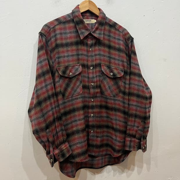칸사이 야마모토 플란넬 셔츠 