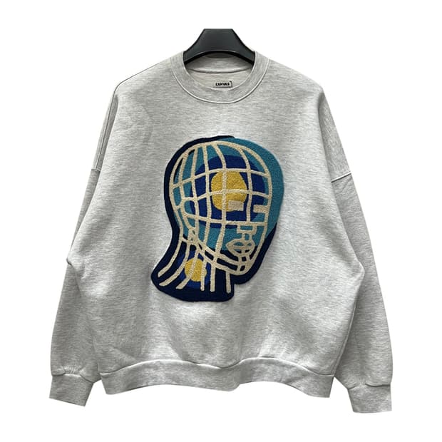 VTG CANVAS 그래픽 자수 오버핏 맨투맨 FREE