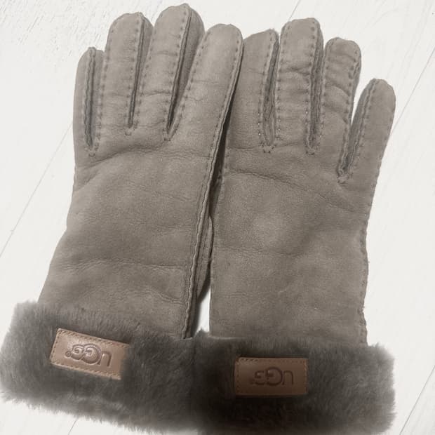 어그 ugg 장갑 그레이 퍼장갑 