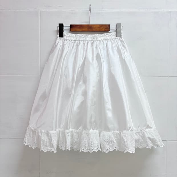 화이트 레이스 튜튜 스커트 (JPN)