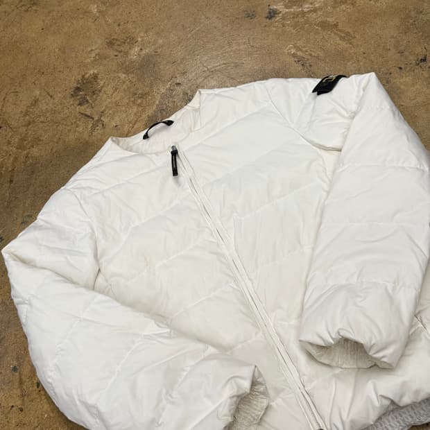 [정품/XS] 내셔널지오그래픽 화이트 패딩 자켓 b17