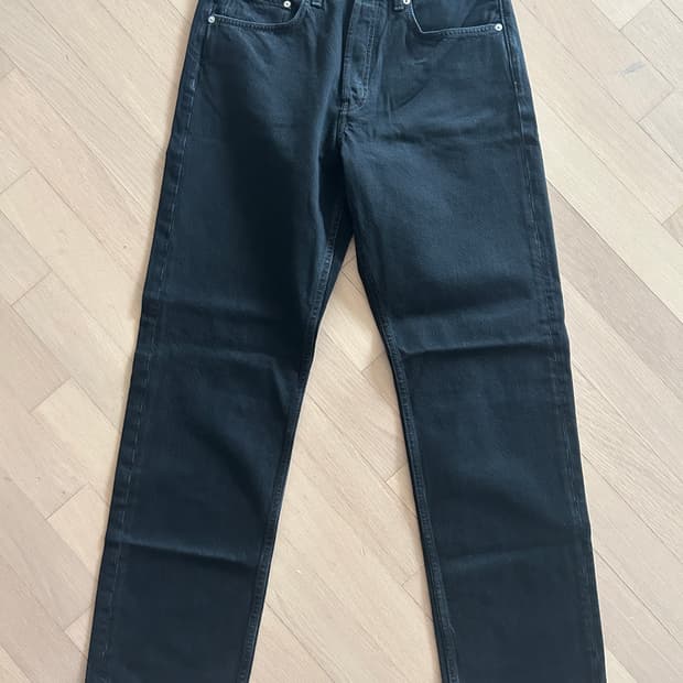 arket OCEAN 루즈 스트레이트 진 31/32 블랙