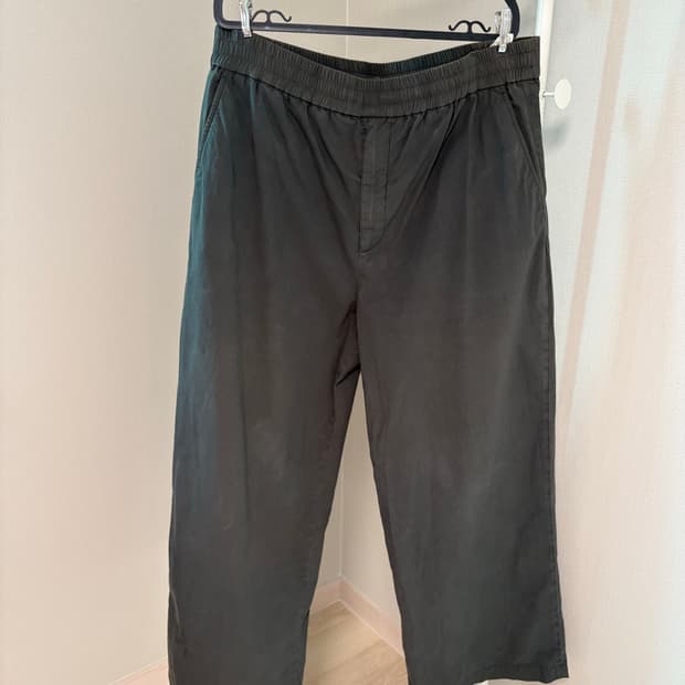 아크네 스튜디오 코튼 밴딩 와이드 팬츠