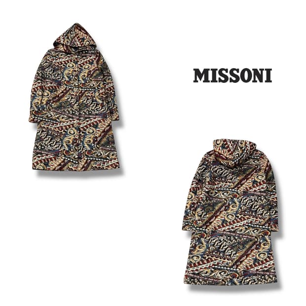  미쏘니 울 캐시미어 롱 코트 y13933