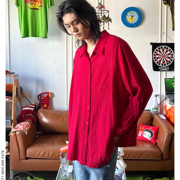 1990's WHITE STAG Pleats Shirt Jacket