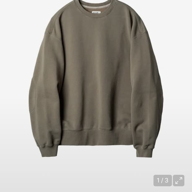 러프사이드 맨투맨 카키 휴머스 컬러 3사이즈