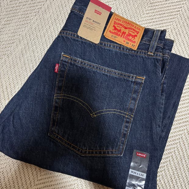 (36x32)리바이스 578 배기 루즈핏 데님 진