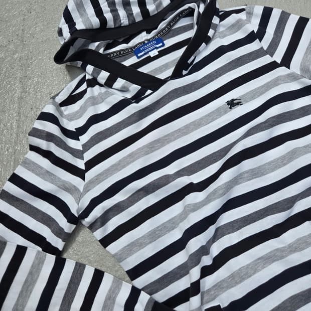 Burberry 버버리 블루라벨 스트라이프 후드 원피스