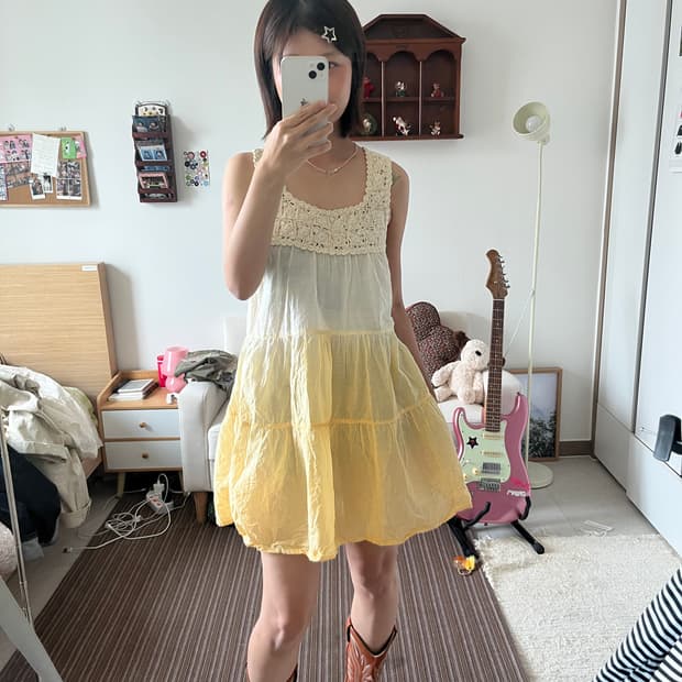 개나리 빈티지 원피스🌼