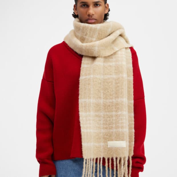 자크뮈스 23FW 카로 체크 머플러 (BG)