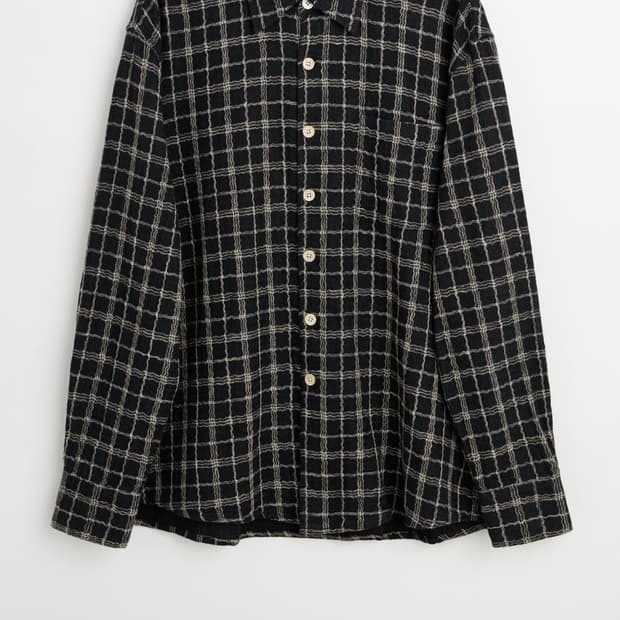 아워레가시 어보브셔츠 블랙 피쉬넷 사이즈48