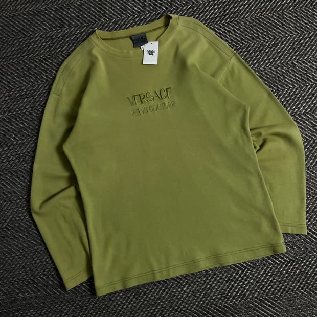 90s 베르사체 메두사 빅로고 아카이브 롱슬리브y 3361