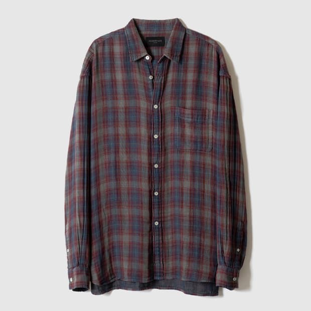 포커페이스 체크 셔츠