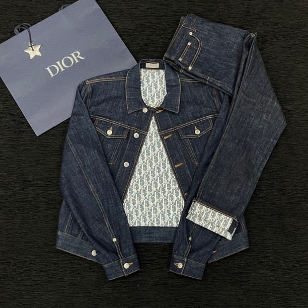 [당일배송][46,28] 디올 오블리크 청자켓/바지 셑