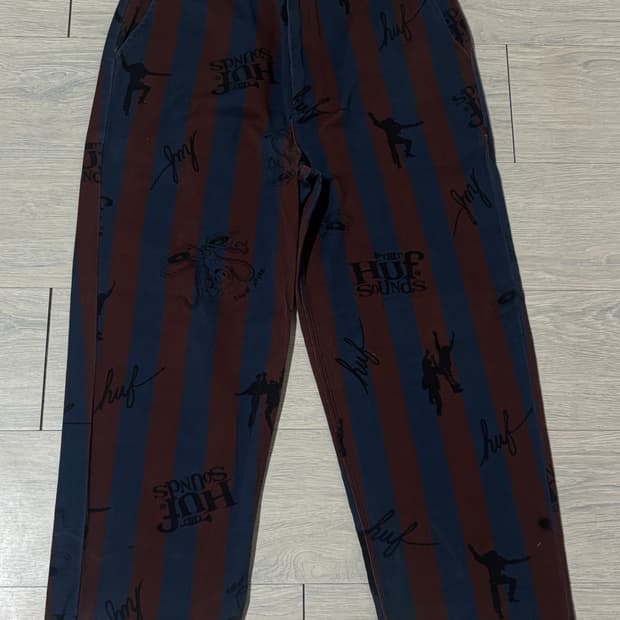 HUF 스트라이프 팬츠