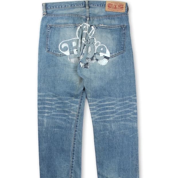 [L]베이프 데님팬츠 청바지