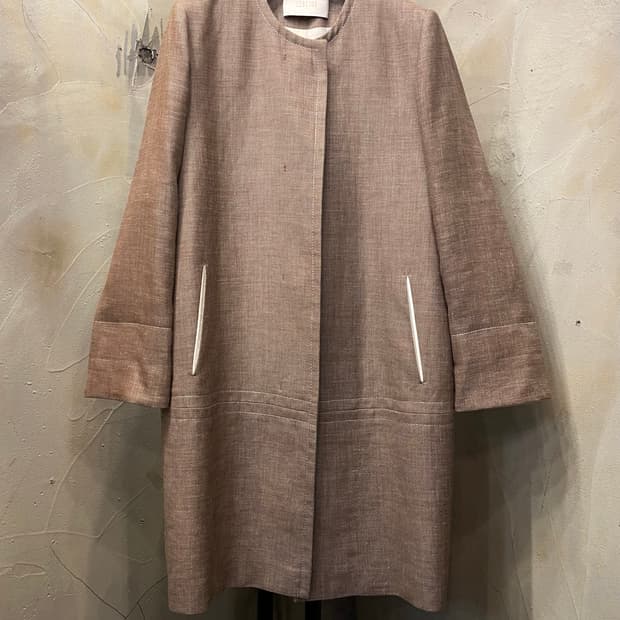 르베이지 린넨 롱코트 66