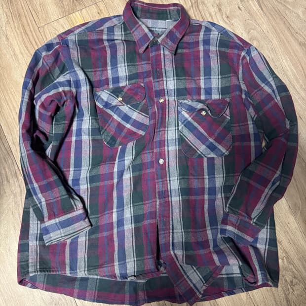 빈티지 플란넬셔츠 2XL