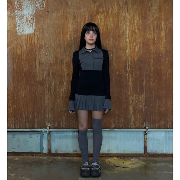 비엔프롬 프레피 원피스