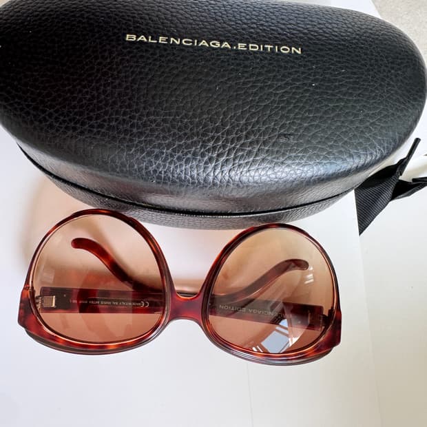 BALENCIAGA 에디션 선글라스 브라운