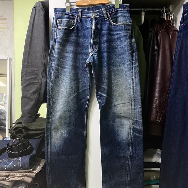 오사카5 드님 셀비지 데님팬츠(페이딩 예술)